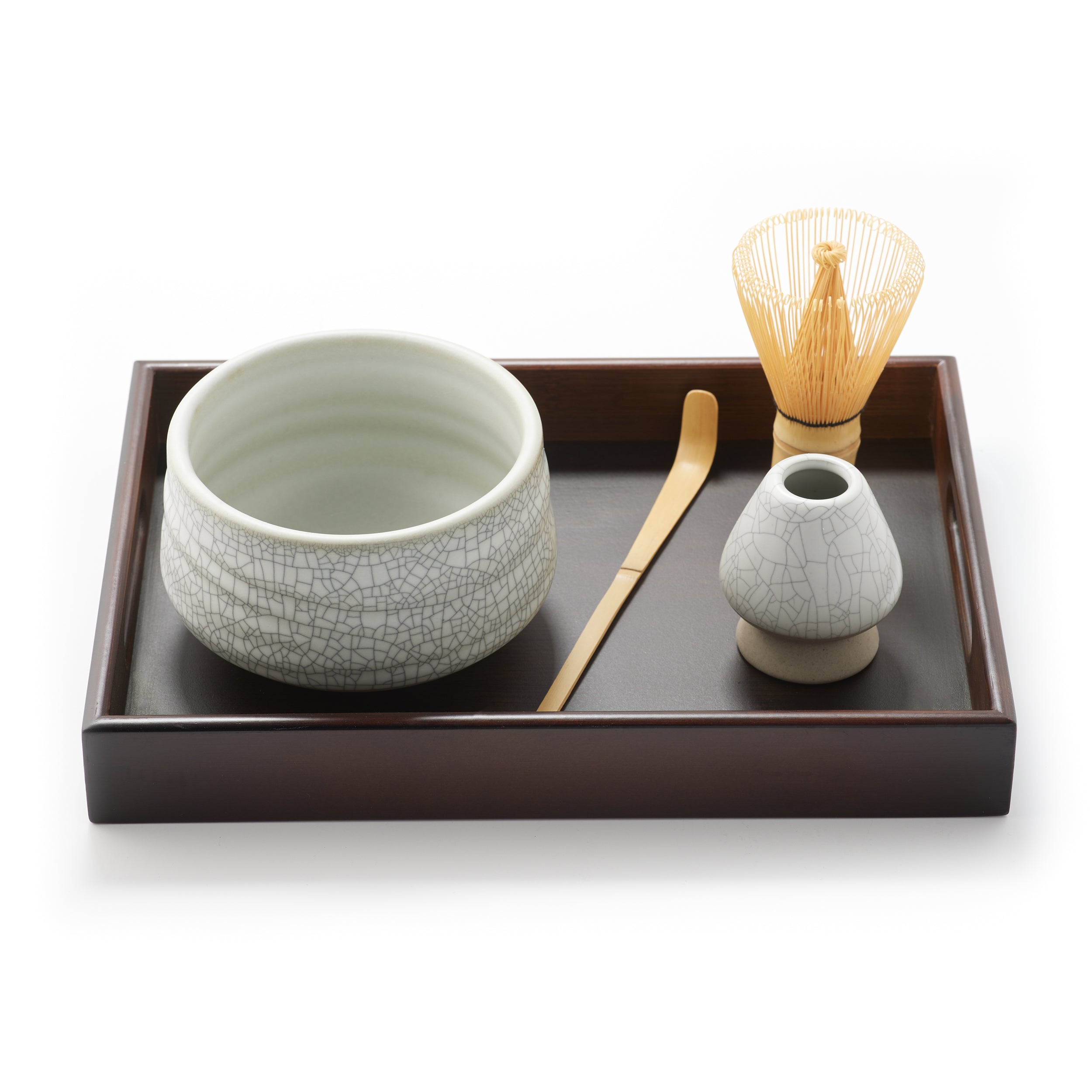 Service à Thé Matcha Complet 7 Pièces - Kit Cérémonie Traditionnelle Japonaise Avec Bol, Fouet Chasen Et Accessoires